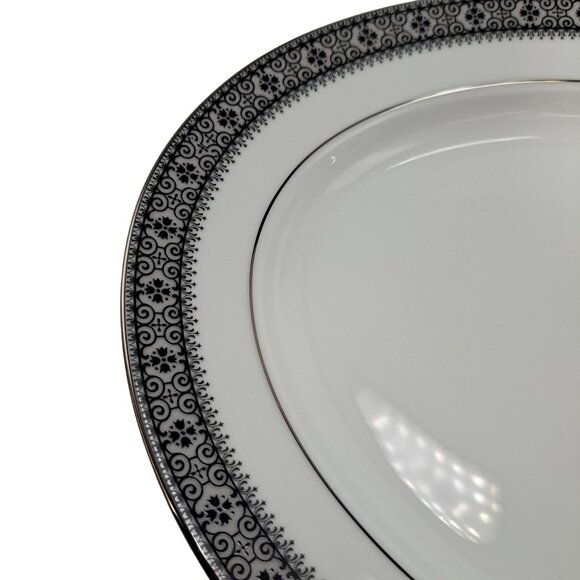 Noritake Fine China Segovia 2216 Pattern 13-3/4" Oval Serving Platter Japan - Picture 8 of 13